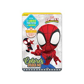 SET VERTICE COLORES PARA MI SPIDEY Y AMIGOS C/TATUAJES TEMPORALES (6240)
