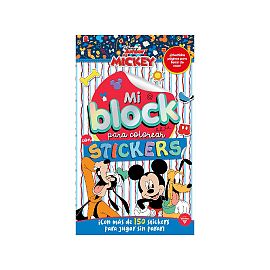 BLOCK P/COLOREAR VERTICE C/STICKERS MICKEY Y AMIGOS (6195)