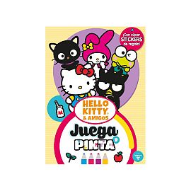 LIBRO P/PINTAR VERTICE JUEGA Y PINTA HELLO KITTY Y AMIGOS (6203)