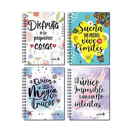 AGENDA NIVEL 10 BONJOUR FRASES DIARIA 16 X 22 CM (3653)