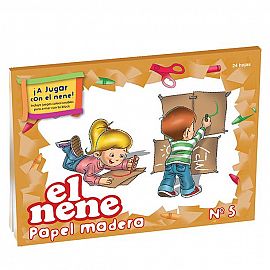 BLOCK EL NENE PAPEL MADERA - KRAFT Nº 5 X 24 HJS.(210218)