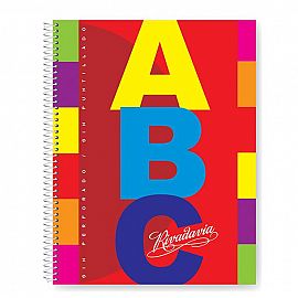 CUADERNO RIVADAVIA ABC 21/27 C/ESPIRAL  X 60 HJS.  RAYADO (359051)