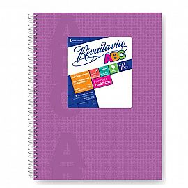 CUADERNO RIVADAVIA ABC ARAÑA 21/27 C/ESPIRAL X 60 HJS. RAYADO V/COLORES