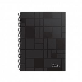 CUADERNO LEDESMA EXECUTIVE 16/21 NEGRO  X 120 HJS. RAYADO