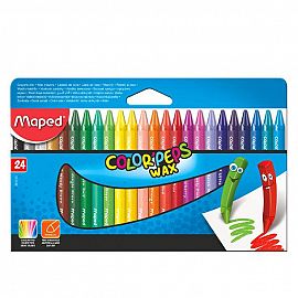 LAPICES DE CERA MAPED X 24 COLORES (861013)