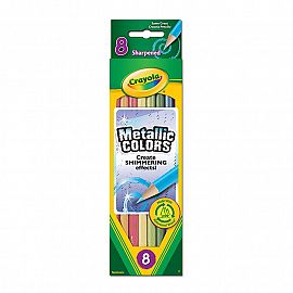 LAPICES DE COLORES CRAYOLA METALIZADOS X 8 LARGOS