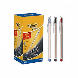 BOLIGRAFO BIC CRISTAL FINE PLUS 0.8 MM. V/COLORES